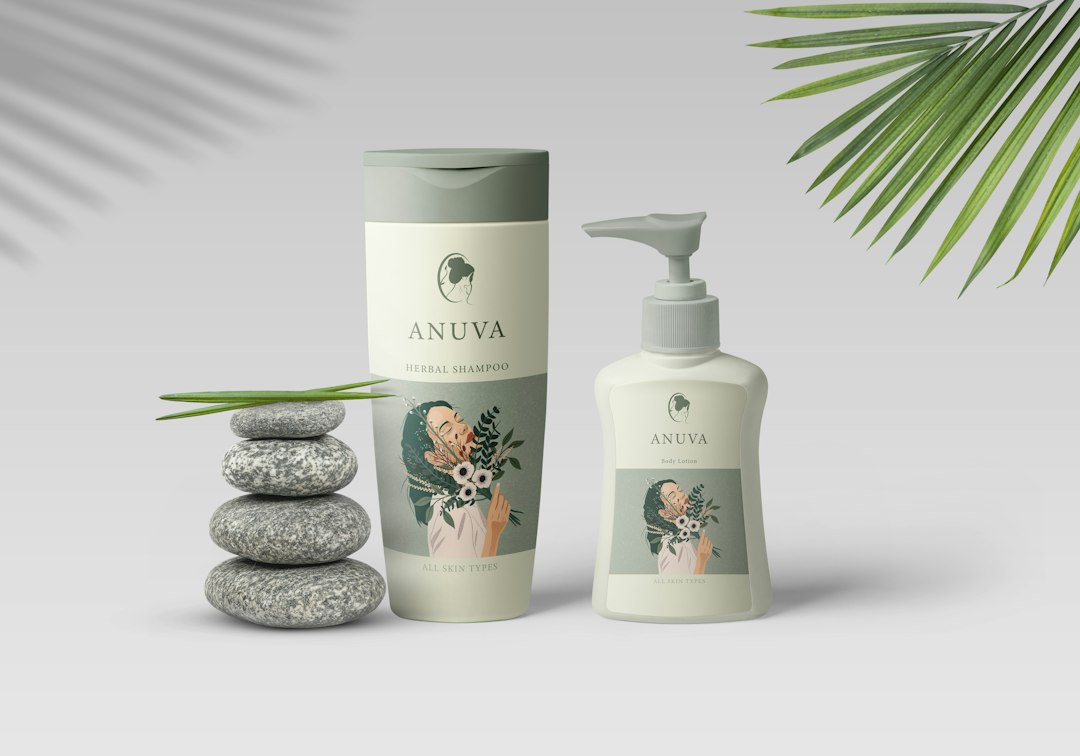Cover illustration for sensitive skin routine with gentle skincare steps and products