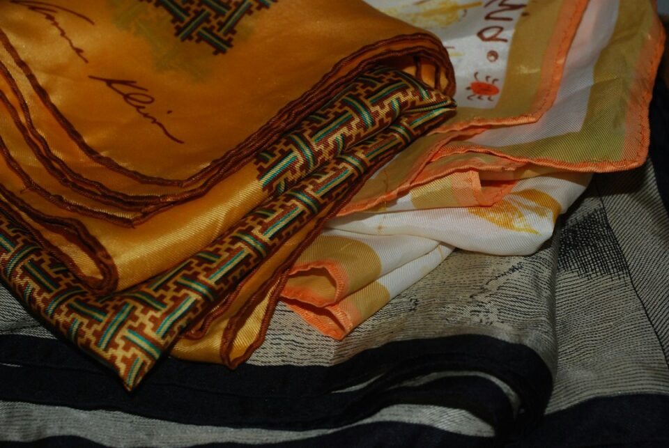 Accessorize with silk scarves cover image showing color and knot ideas